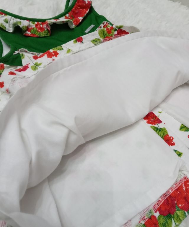 Vestido de niña Alegre Floral  FOQUE talla 2 años