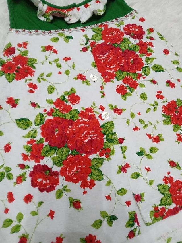 Vestido de niña Alegre Floral  FOQUE talla 2 años