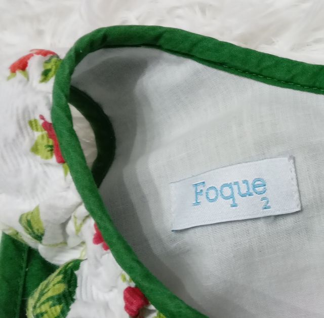 Vestido de niña Alegre Floral  FOQUE talla 2 años