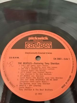 LP 1976 🇬🇧 The Beatles FEATURING TONY SHERIDAN