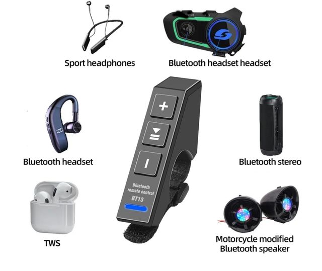 botonera moto bluetooth
