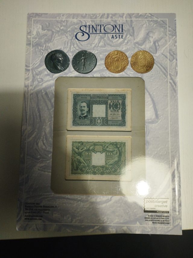 Sintonia Aste, moneta e cartamoneta