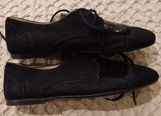 Bailarinas de piel con cordones nuevas