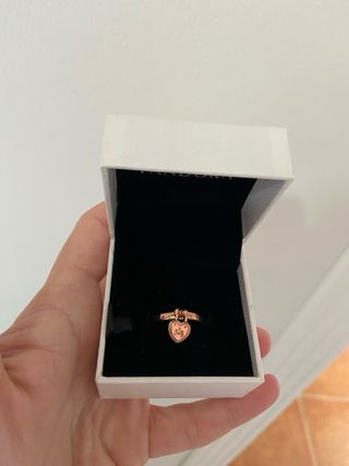 Anillo Candado rose Pandora