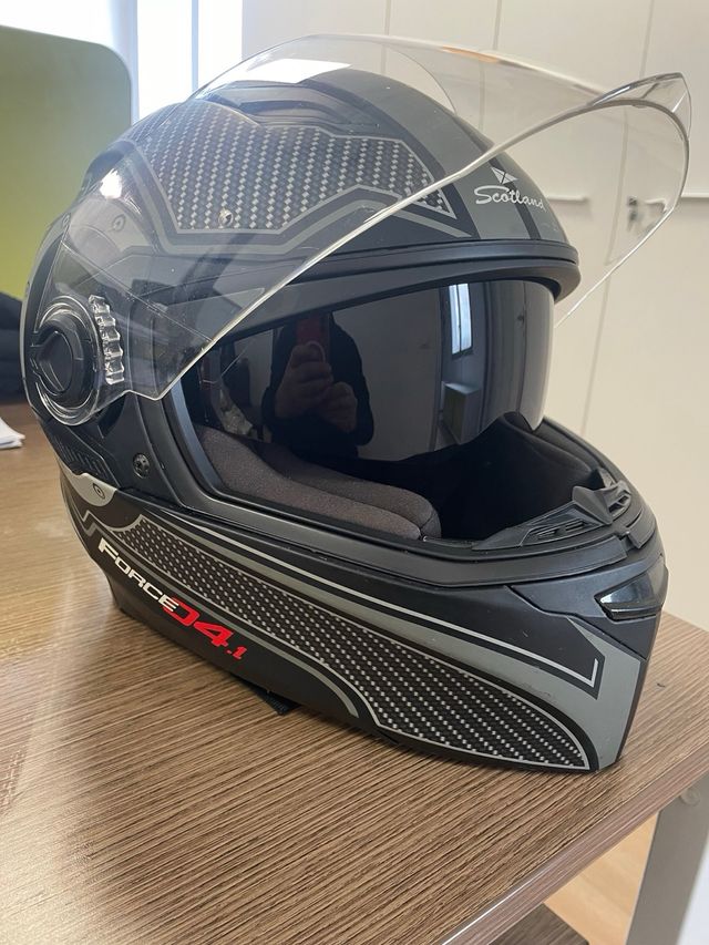 casco doppia visiera Scotland XL