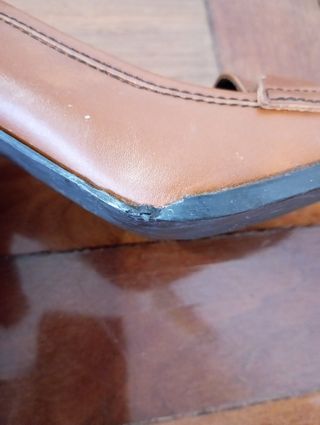 ZAPATOS MARRONES TACON ALTO ZARA T.40
