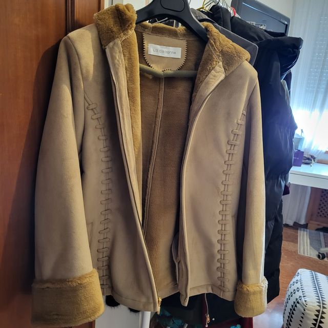 LIZ CLAIBORNE chaquetón beige L