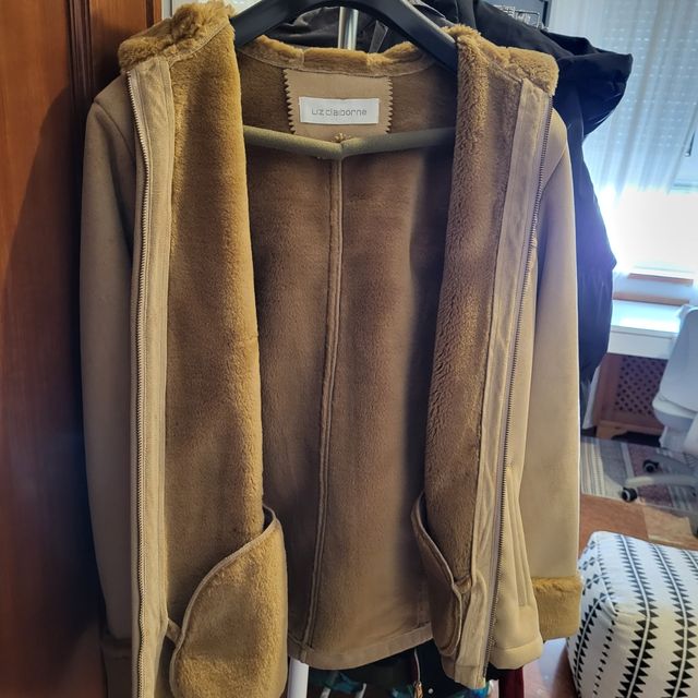 LIZ CLAIBORNE chaquetón beige L