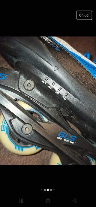 Pattini a rotelle dal 38 al 41