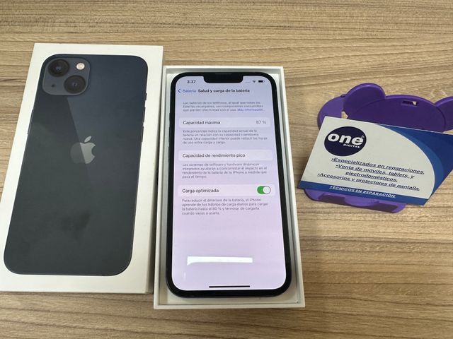 Apple iPhone 13 128GB Color  Negro Bateria 87%.