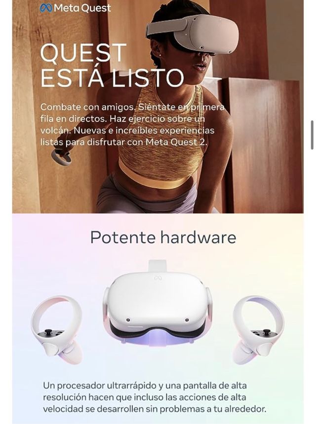 Meta Quest 2 - gafas de realidad virtual avanzada