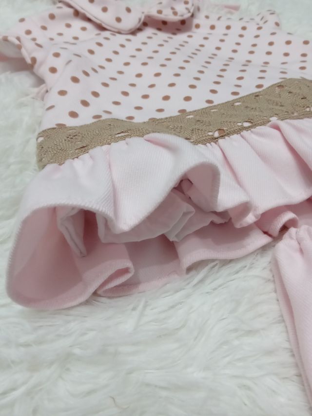 Conjunto con ranita y capotita 6 Rosa