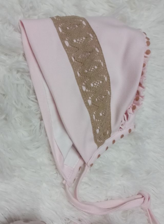 Conjunto con ranita y capotita 6 Rosa