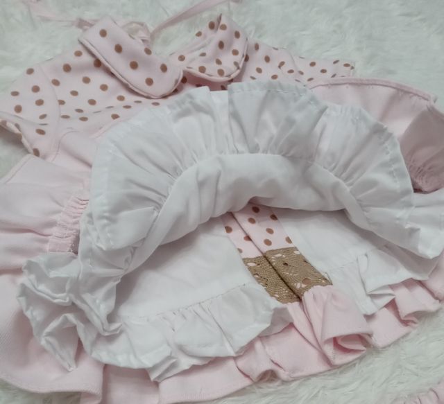 Conjunto con ranita y capotita 6 Rosa