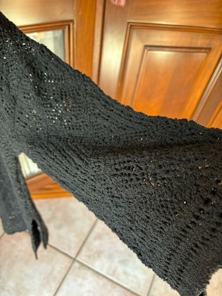 maglia traforata nera