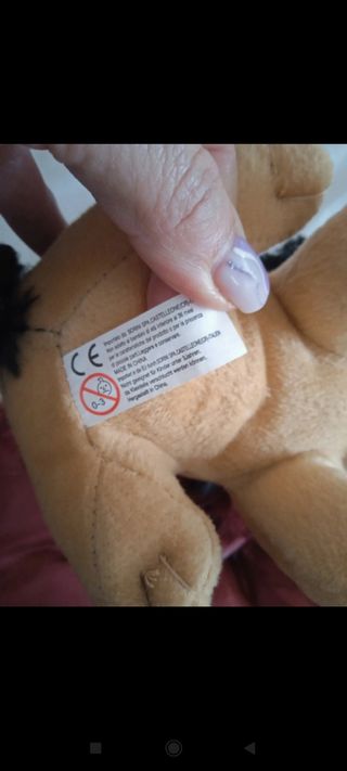 Portachiavi a punto croce con peluche