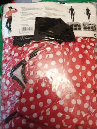 Disfraz adulto flamenco,3 piezas
