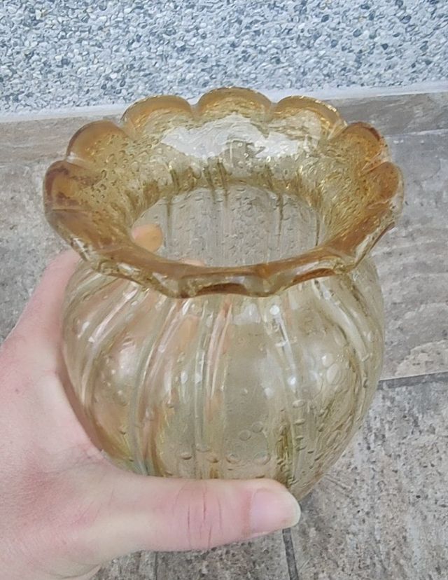 JARRON DE CRISTAL EFECTO BURBUJAS