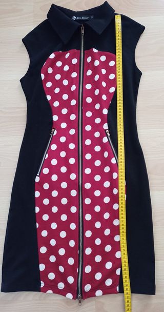 Vestido con ilusión óptica