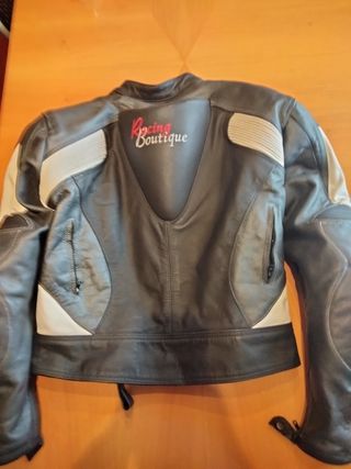 Chaqueta de moto XL de piel