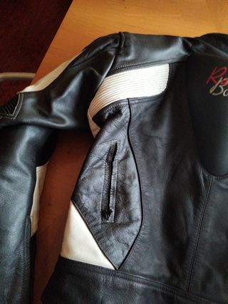 Chaqueta de moto XL de piel