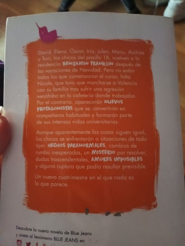 Libro de Blue Jeans;"Algo tan sencillo2"