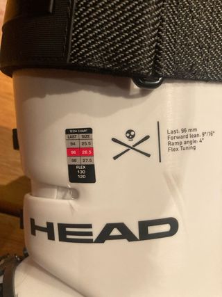 Botas de esqui ski HEAD Raptor WCR 120. Talla 27,5