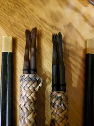 JUEGO PALILLOS/CUBIERTOS CHINOS ARTESANOS