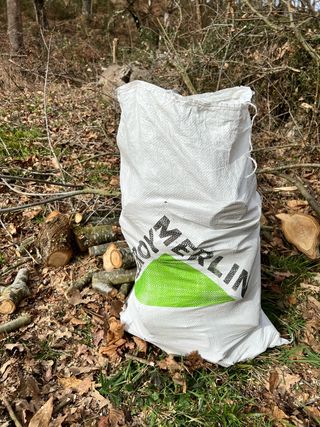 Sacos de leña secapara cocinas estufas o barbacoas