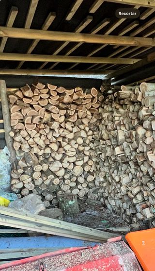 Sacos de leña secapara cocinas estufas o barbacoas