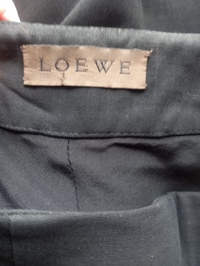 LOEWE, pantalón negro, talla 42