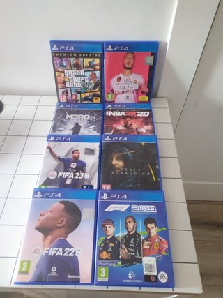 Play 4 mando  y 8 juegos por separado