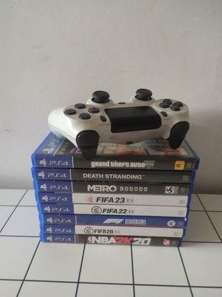 Play 4 mando  y 8 juegos por separado