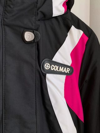 Giacca sci neve donna COLMAR nera rosa bianca