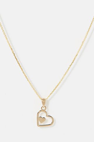COLGANTE CORAZONES ORO AMARILLO