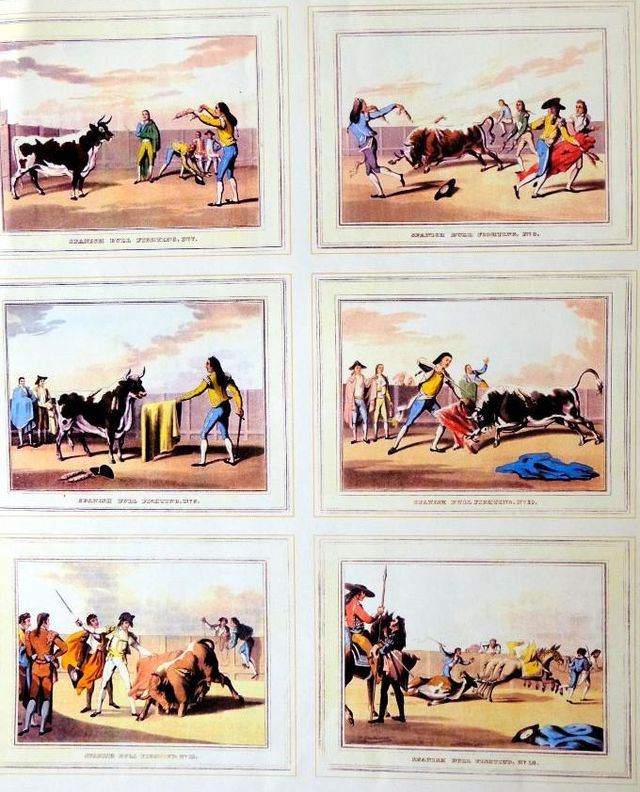  12 escenas de corridas goyescas.