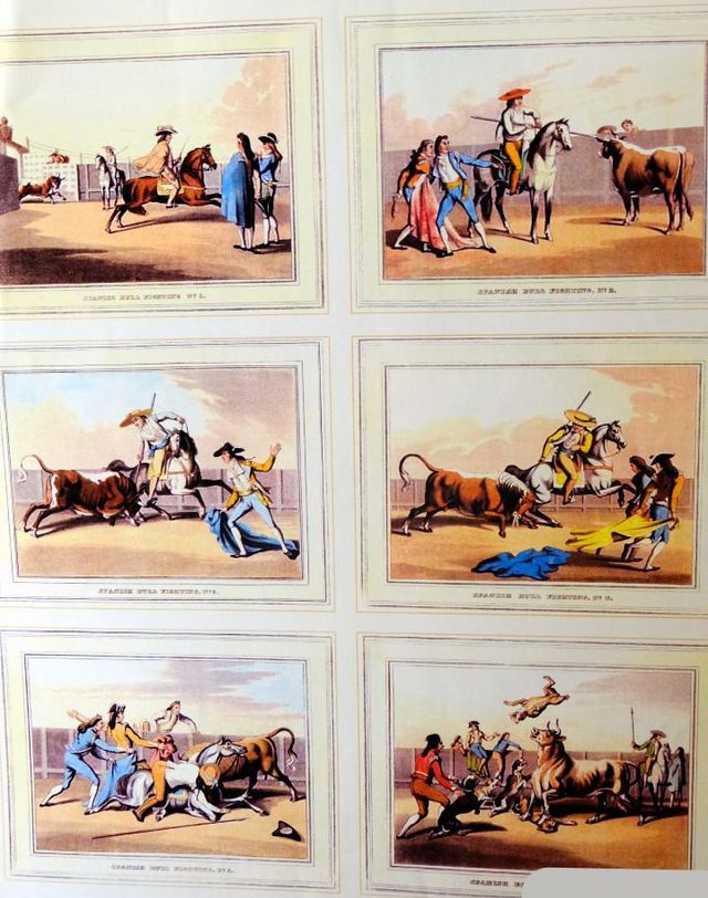  12 escenas de corridas goyescas.