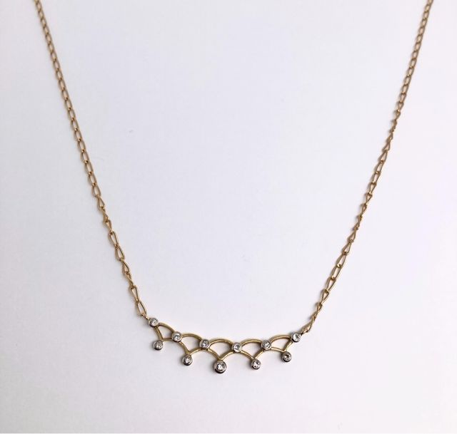 Gargantilla con Diamantes 5,46gr 18k