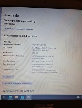 PORTATIL ASUS I7