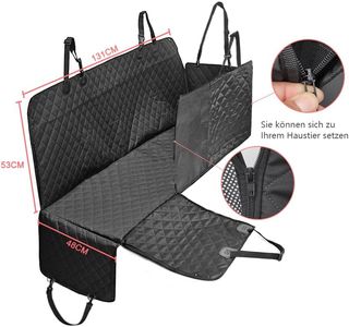 Funda protectora asiento trasero para mascotas