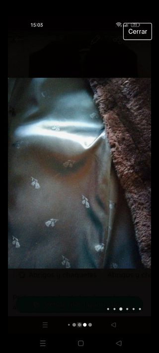 Abrigo piel. Talla M