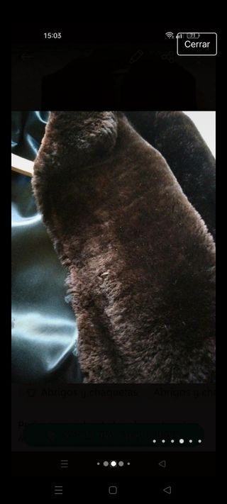 Abrigo piel. Talla M