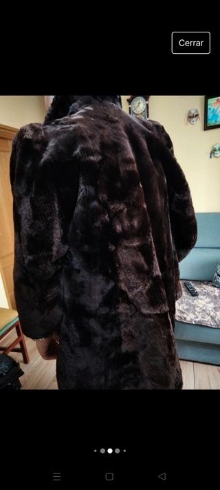 Abrigo piel. Talla M