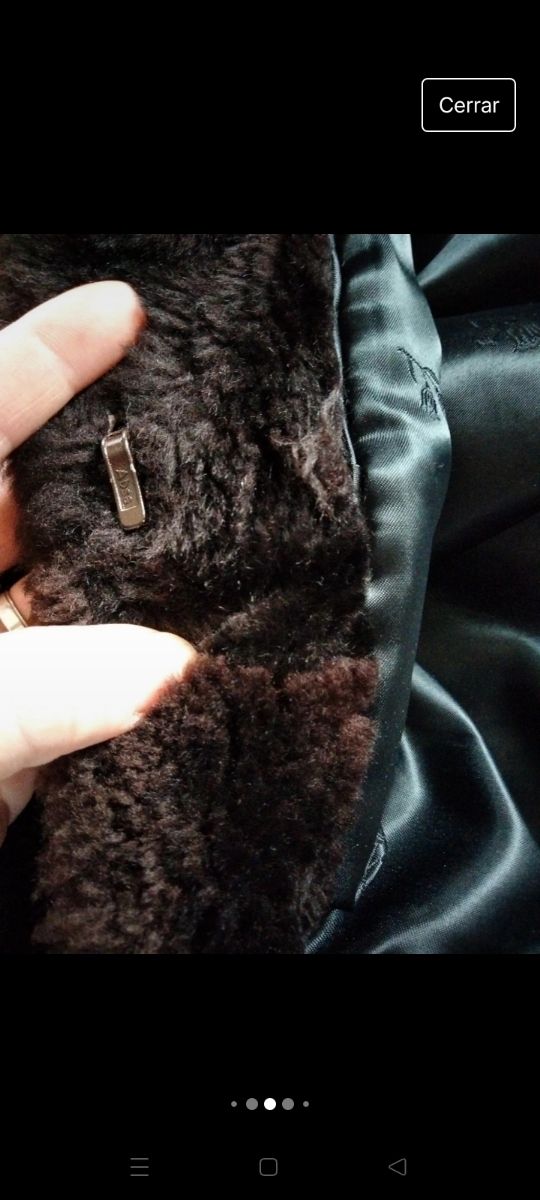  Abrigo piel. Talla M