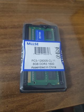 Memoria Ram Portatil 8GB DDR3 1600MHZ
