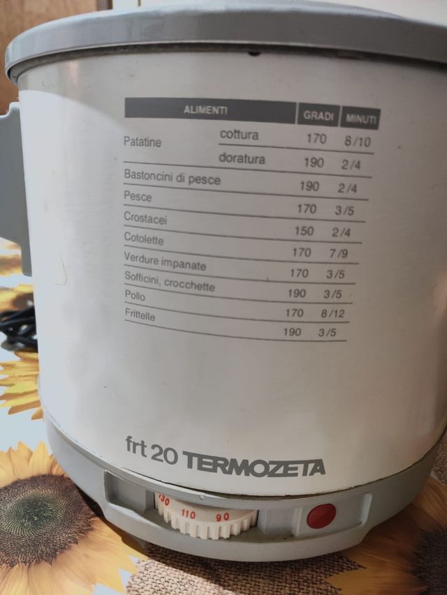 Friggitrice Termozeta frt20
