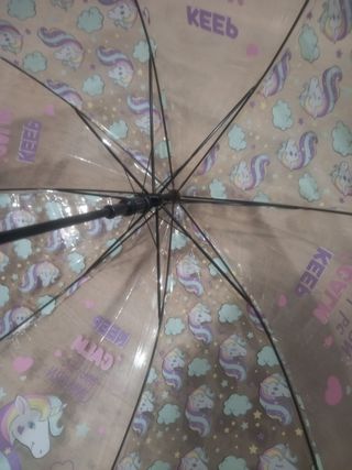 Paraguas de unicornios 80cm