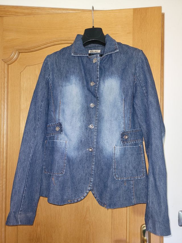 Giacca di jeans donna foderata tg L