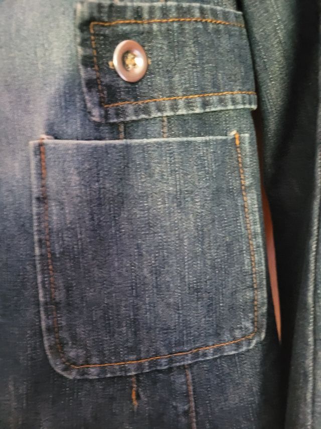 Giacca di jeans donna foderata tg L