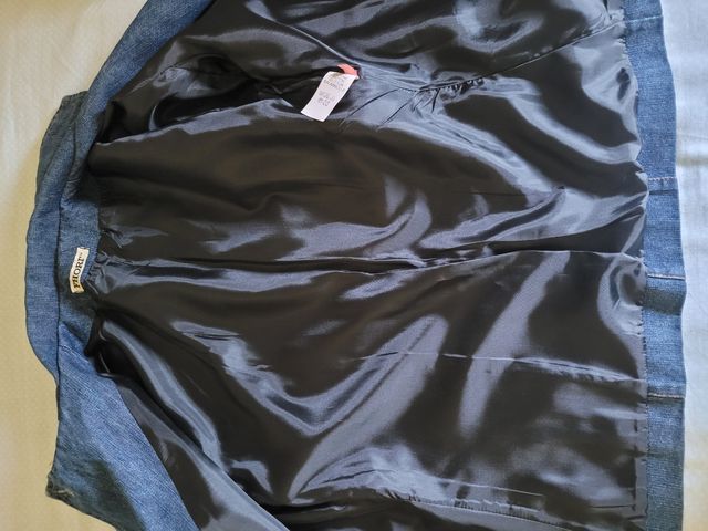 Giacca di jeans donna foderata tg L